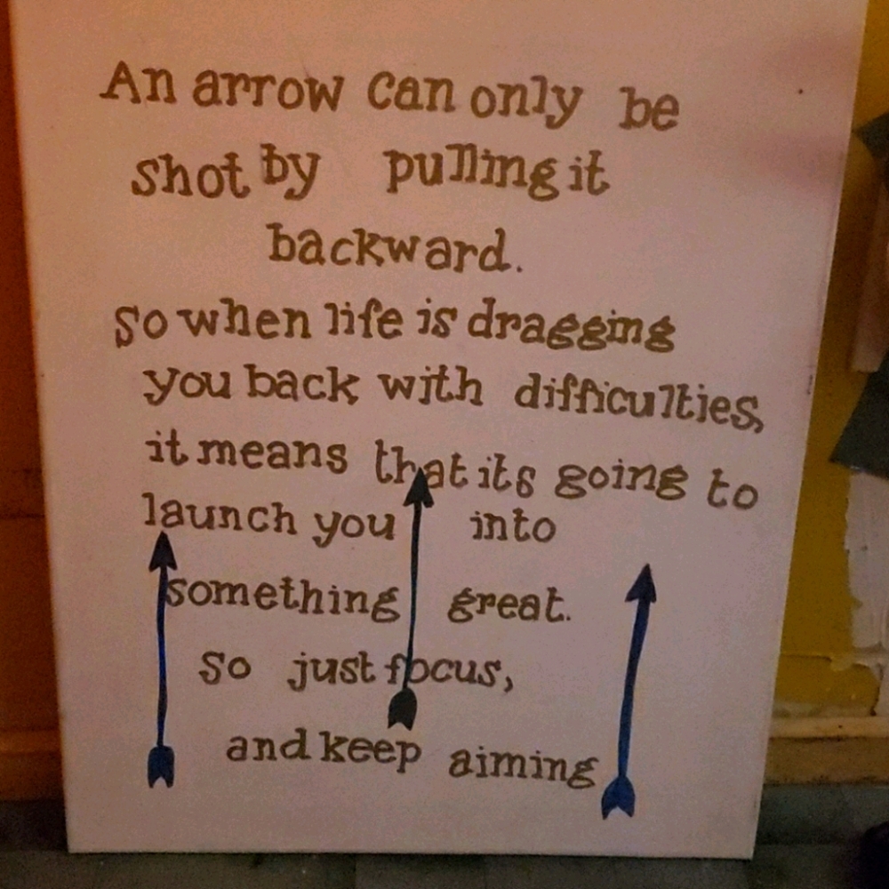 Hand panted wall decor